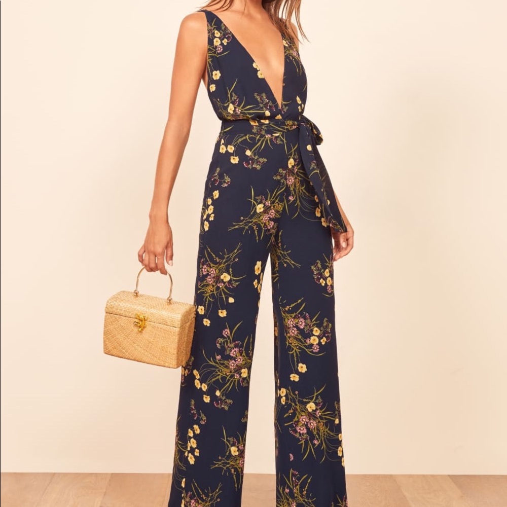 NWT Reformation Petite Sofi Jumpsuit -Mademoiselle